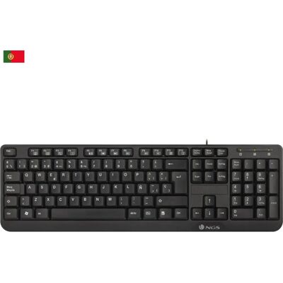 NGS FunkyV3 - Kompakt USB-tangentbord med multimediaknappar för hemmet NGS FunkyV3 - Kompakt USB-tangentbord med multimediaknappar för hemmet