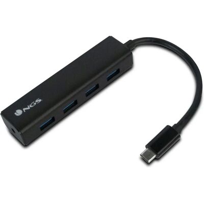 NGS WONDERHUB4 USB Hub - 4 Ports, 5 Gbps, Schwarz NGS WONDERHUB4 USB Hub - 4 Ports, 5 Gbps, Schwarz