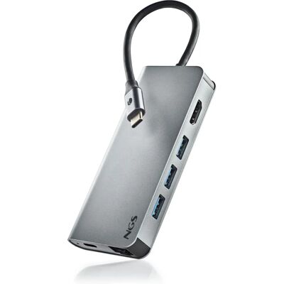 NGS WONDER DOCK 8 USB-C Ezüst - USB Hub NGS WONDER DOCK 8 USB-C Ezüst - USB Hub