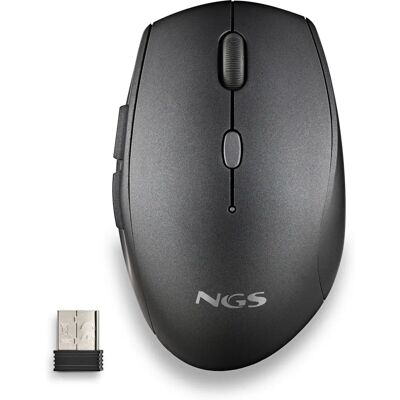 NGS BEEBLACK Trådlös mus - Ergonomisk 1600 dpi - Höger hand NGS BEEBLACK Trådlös mus - Ergonomisk 1600 dpi - Höger hand