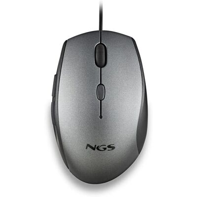 Souris NGS Grise - Ergonomique 1600 DPI USB-A - Souris d'ordinateur Souris NGS Grise - Ergonomique 1600 DPI USB-A - Souris d'ordinateur