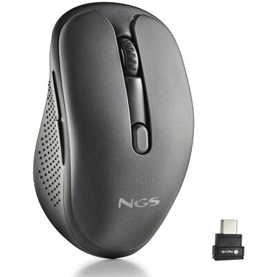NGS EVO MIX Egér - Vezeték nélküli RF & Bluetooth - 3200 DPI - Fekete NGS EVO MIX Egér - Vezeték nélküli RF & Bluetooth - 3200 DPI - Fekete