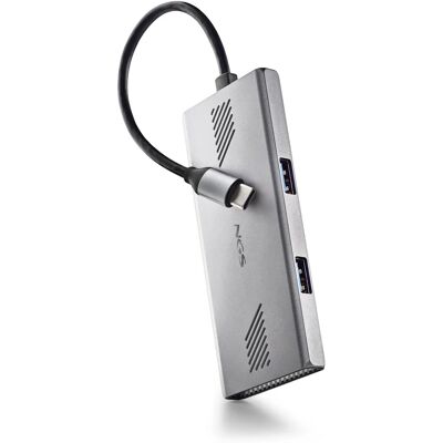 NGS Wonderduo-C alumínium USB hub - 2xUSB-C + 2xUSB-A - 5Gbps NGS Wonderduo-C alumínium USB hub - 2xUSB-C + 2xUSB-A - 5Gbps