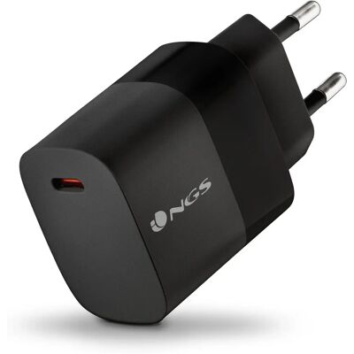 Carregador USB-C 20W Preto NGS BUD - Parede, Portátil Carregador USB-C 20W Preto NGS BUD - Parede, Portátil