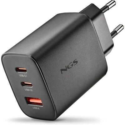 Carregador rápido universal NGS ERA 65W preto - Carregador de portátil Carregador rápido universal NGS ERA 65W preto - Carregador de portátil