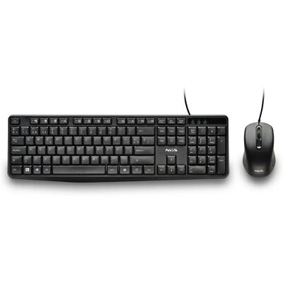 NGS - Cocoa KIT V2 - USB-A - Kit de teclado e mouse com fio NGS - Cocoa KIT V2 - USB-A - Kit de teclado e mouse com fio
