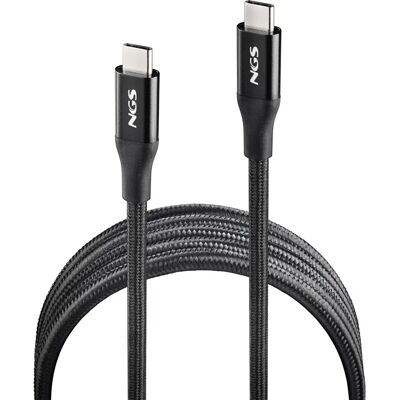 Cable USB C NGS 240W-2 - 2m Negro Cable USB C NGS 240W-2 - 2m Negro