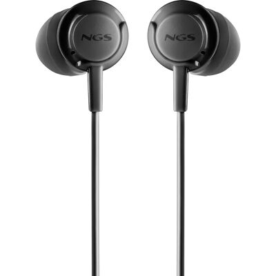 Auriculares intrauditivos con cable NGS CROSS DRIFT BLACK - Micrófono, Volumen, Llamadas Auriculares intrauditivos con cable NGS CROSS DRIFT BLACK - Micrófono, Volumen, Llamadas