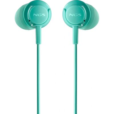 Auriculares NGS CROSS DRIFT MINT - In-ear, con cable, micrófono Auriculares NGS CROSS DRIFT MINT - In-ear, con cable, micrófono