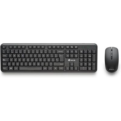 Kit Serenity NGS - Teclado e rato sem fio em português preto Kit Serenity NGS - Teclado e rato sem fio em português preto