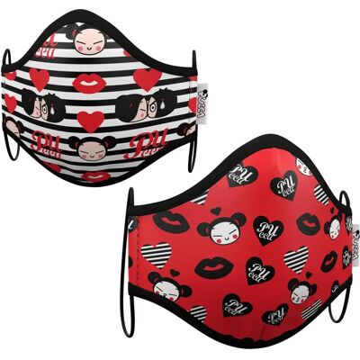 My Other Me Pucca Premium Reusable Fabric Mask - 6-9 years - Face Mask My Other Me Pucca Premium Reusable Fabric Mask - 6-9 years - Face Mask
