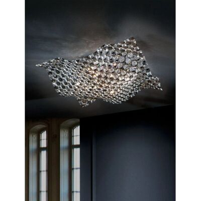 Schuller Sat - 5 Luz Cristal Empotrado Luz de Techo - Luz de Techo Schuller Sat - 5 Luz Cristal Empotrado Luz de Techo - Luz de Techo