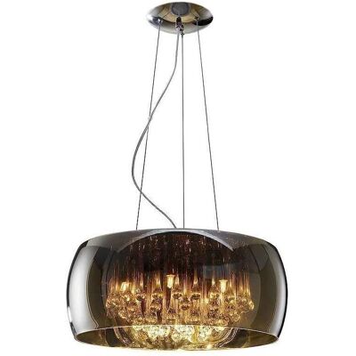 Schuller Argos - 6 Light Round Crystal Ceiling Pendant Chrome - Ceiling Light Schuller Argos - 6 Light Round Crystal Ceiling Pendant Chrome - Ceiling Light