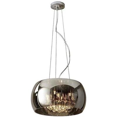 Schuller Argos - Lámpara de Techo de Cristal Redonda con 5 Luces Cromada Schuller Argos - Lámpara de Techo de Cristal Redonda con 5 Luces Cromada