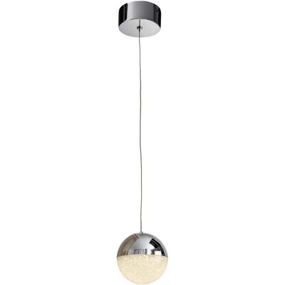 Schuller Chrome Sphere Ceiling Pendant - 12cm LED Globe Light Schuller Chrome Sphere Ceiling Pendant - 12cm LED Globe Light