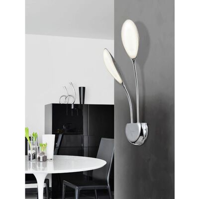Schuller Lucila - Lámpara de Pared LED Cromo - 2 Luces Schuller Lucila - Lámpara de Pared LED Cromo - 2 Luces