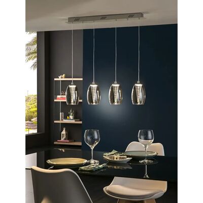 Schuller Nebula - Chrome Pendant Light with Crystal & LED Schuller Nebula - Chrome Pendant Light with Crystal & LED