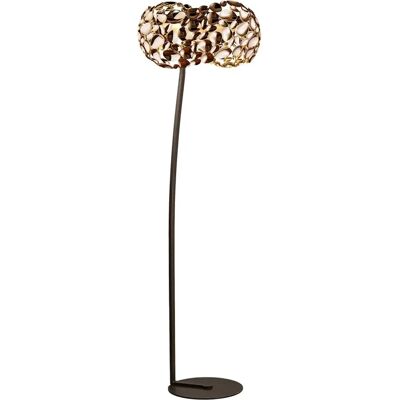 Lámpara de pie LED Schuller Valencia - Oro rosa / Marrón - Diseño moderno Lámpara de pie LED Schuller Valencia - Oro rosa / Marrón - Diseño moderno