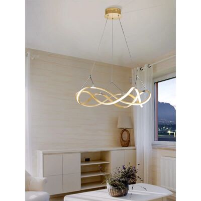 Lámpara Colgante de Techo LED Molly Oro Rosa - Ajustable, Regulable - Iluminación Lámpara Colgante de Techo LED Molly Oro Rosa - Ajustable, Regulable - Iluminación