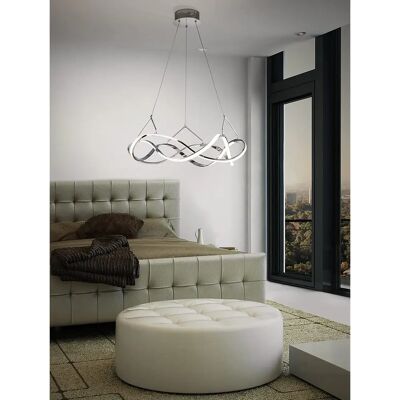 Schuller Molly LED Ceiling Pendant Chrome - Integrated, Adjustable, 30W Schuller Molly LED Ceiling Pendant Chrome - Integrated, Adjustable, 30W
