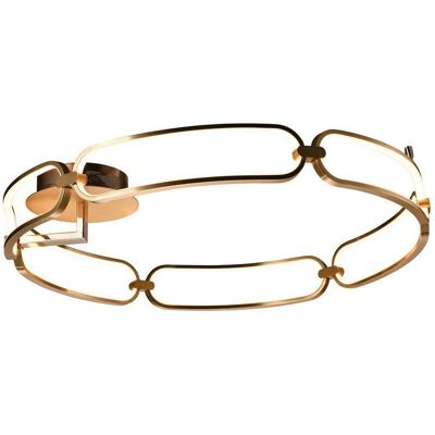 Schuller Colette - Semi Flush Ceiling Light Cylindrical - 65W LED, Rose Gold Schuller Colette - Semi Flush Ceiling Light Cylindrical - 65W LED, Rose Gold