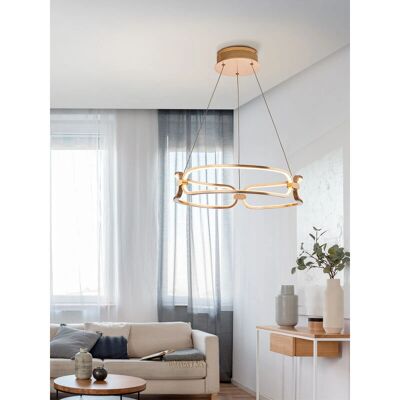 Lámpara colgante LED Colette - Oro rosa - 37W, Regulable, 3330 lm Lámpara colgante LED Colette - Oro rosa - 37W, Regulable, 3330 lm
