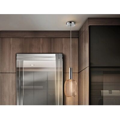Schuller Micron Pendant Light - Chrome Gold, 450lm, Dimmable Schuller Micron Pendant Light - Chrome Gold, 450lm, Dimmable