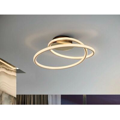 Schuller Tube - Semi Flush Ceiling Light - Glitter Gold Schuller Tube - Semi Flush Ceiling Light - Glitter Gold