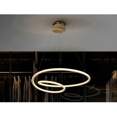 Lámpara Colgante LED Oro Tube Schuller - 47W, 3760lm Lámpara Colgante LED Oro Tube Schuller - 47W, 3760lm