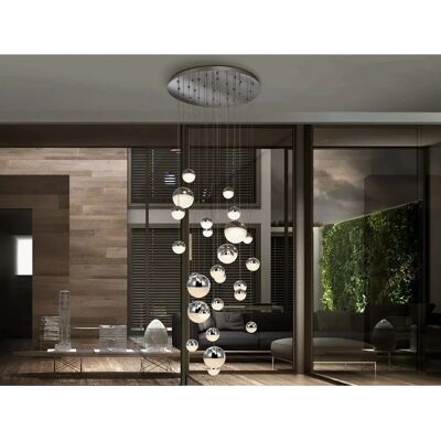 Schuller Lighting Esfera - Luz LED regulable de 27 bombillas - Lámpara colgante Schuller Lighting Esfera - Luz LED regulable de 27 bombillas - Lámpara colgante