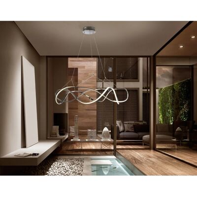 Schuller Lighting Molly Lámpara colgante LED cromada - Regulable Schuller Lighting Molly Lámpara colgante LED cromada - Regulable