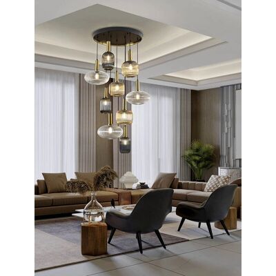 Schuller Norma 9 Light Cluster Pendant Ceiling Light - Ceiling Light Schuller Norma 9 Light Cluster Pendant Ceiling Light - Ceiling Light