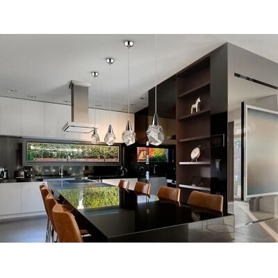 Schuller Aquaria Chrome Pendant Light - LED, Adjustable, 450lm Schuller Aquaria Chrome Pendant Light - LED, Adjustable, 450lm