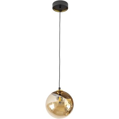 Schuller Dark Globe Lámpara de Techo Colgante - Negro, Latón, Ámbar - G9 Schuller Dark Globe Lámpara de Techo Colgante - Negro, Latón, Ámbar - G9