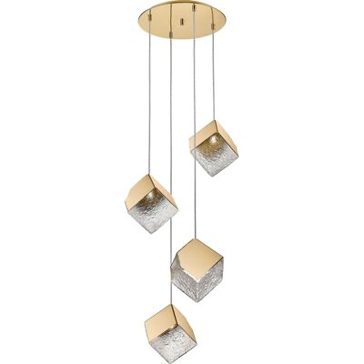 Lámpara colgante Schuller Priscila - 4 luces, dorado, G9 Lámpara colgante Schuller Priscila - 4 luces, dorado, G9
