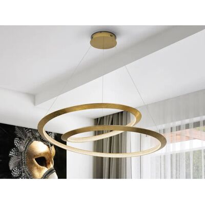 Schuller Eternity Lámpara Colgante LED Dorada - Luz de Techo Schuller Eternity Lámpara Colgante LED Dorada - Luz de Techo