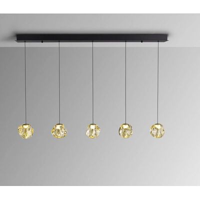 Schuller - Zaria - black-bronze - amber - Ceiling Lamp Schuller - Zaria - black-bronze - amber - Ceiling Lamp