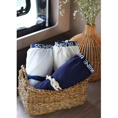 Marine Business (MB) Blue Elastic Cotton Fitted Sheet - Type D Marine Business (MB) Blue Elastic Cotton Fitted Sheet - Type D