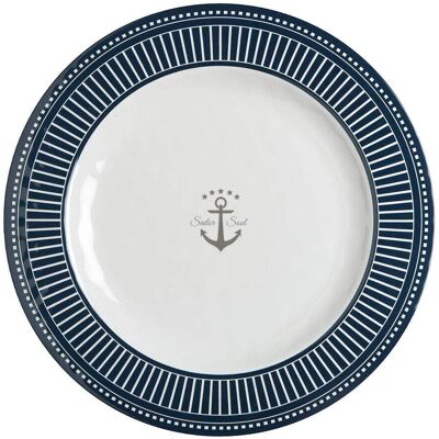 Marine Business Zeeman Ziel Servies - 28cm - Set van 6 Marine Business Zeeman Ziel Servies - 28cm - Set van 6