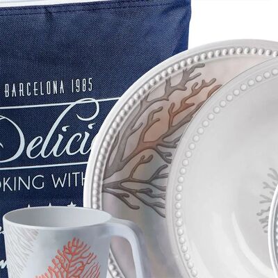 Marine Business - Mare Coral 24-Piece Tableware Marine Business - Mare Coral 24-Piece Tableware