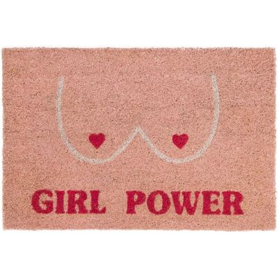 Wycieraczka Girl Power Fisura - Ręcznie Malowany Korkowy Włókno Antypoślizgowa 60x40cm Wycieraczka Girl Power Fisura - Ręcznie Malowany Korkowy Włókno Antypoślizgowa 60x40cm