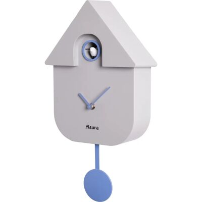 Modèle Fisura - Horloge Murale Moderne avec Chant d'Oiseau - 21,5x8x41,5cm Modèle Fisura - Horloge Murale Moderne avec Chant d'Oiseau - 21,5x8x41,5cm