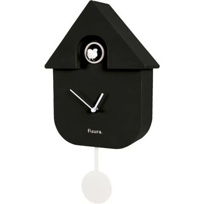 Horloge Murale Fisura Noir et Blanc - Pendule Originale Horloge Murale Fisura Noir et Blanc - Pendule Originale