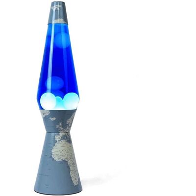 Lampe à lave FISURA Monde Bleu Blanc - Effet Relaxant, 11,5cm x 11,5cm x 40cm Lampe à lave FISURA Monde Bleu Blanc - Effet Relaxant, 11,5cm x 11,5cm x 40cm