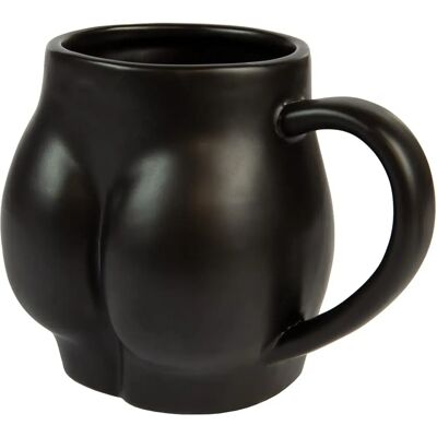 FISURA Tazza nera a forma di sedere - Tazza da caffè FISURA Tazza nera a forma di sedere - Tazza da caffè