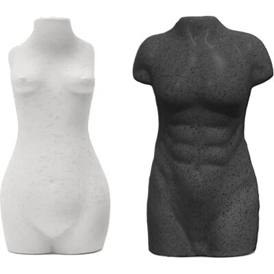 Fisura Bodies Set di Sale e Pepe in Ceramica - Saliera e Pimentiera Fisura Bodies Set di Sale e Pepe in Ceramica - Saliera e Pimentiera