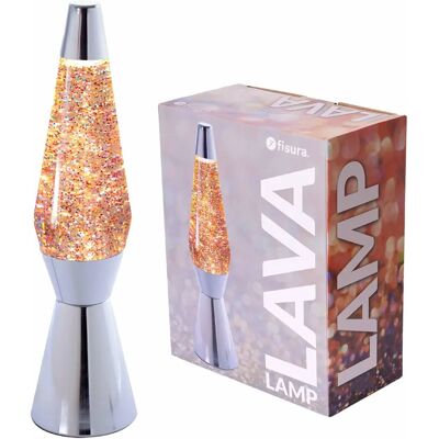 Lampe de Lava Fisura avec Paillettes - Relaxante Lampe de Lava Fisura avec Paillettes - Relaxante