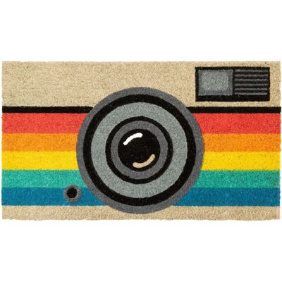 Retro Camera Kokosmat - Deurmat 70x40 cm Retro Camera Kokosmat - Deurmat 70x40 cm