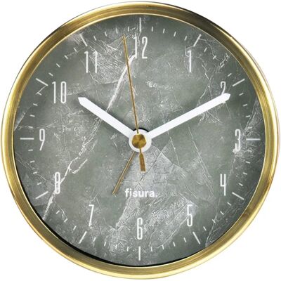 FISURA Réveil en Métal Doré - Silencieux 11cm FISURA Réveil en Métal Doré - Silencieux 11cm