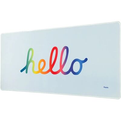 Fisura - XXL Musmatta 'Hello' Blå Gaming Kontor Fisura - XXL Musmatta 'Hello' Blå Gaming Kontor